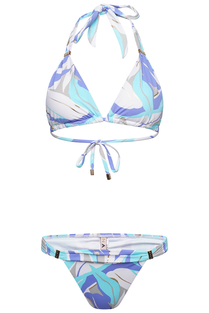 Maia Bikini Top in Palm Springs Print