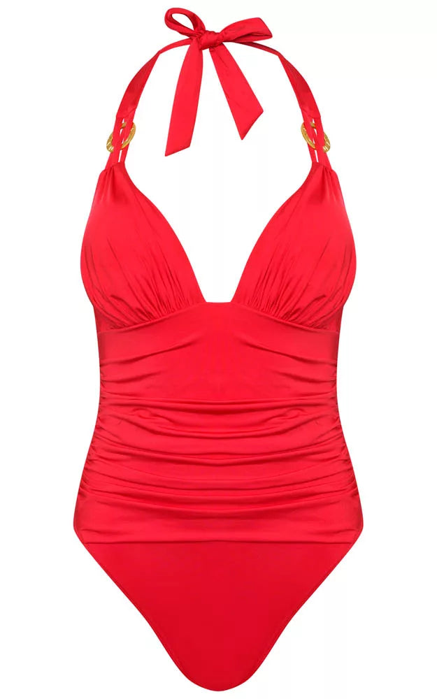Sophia Halter Red Swimsuit