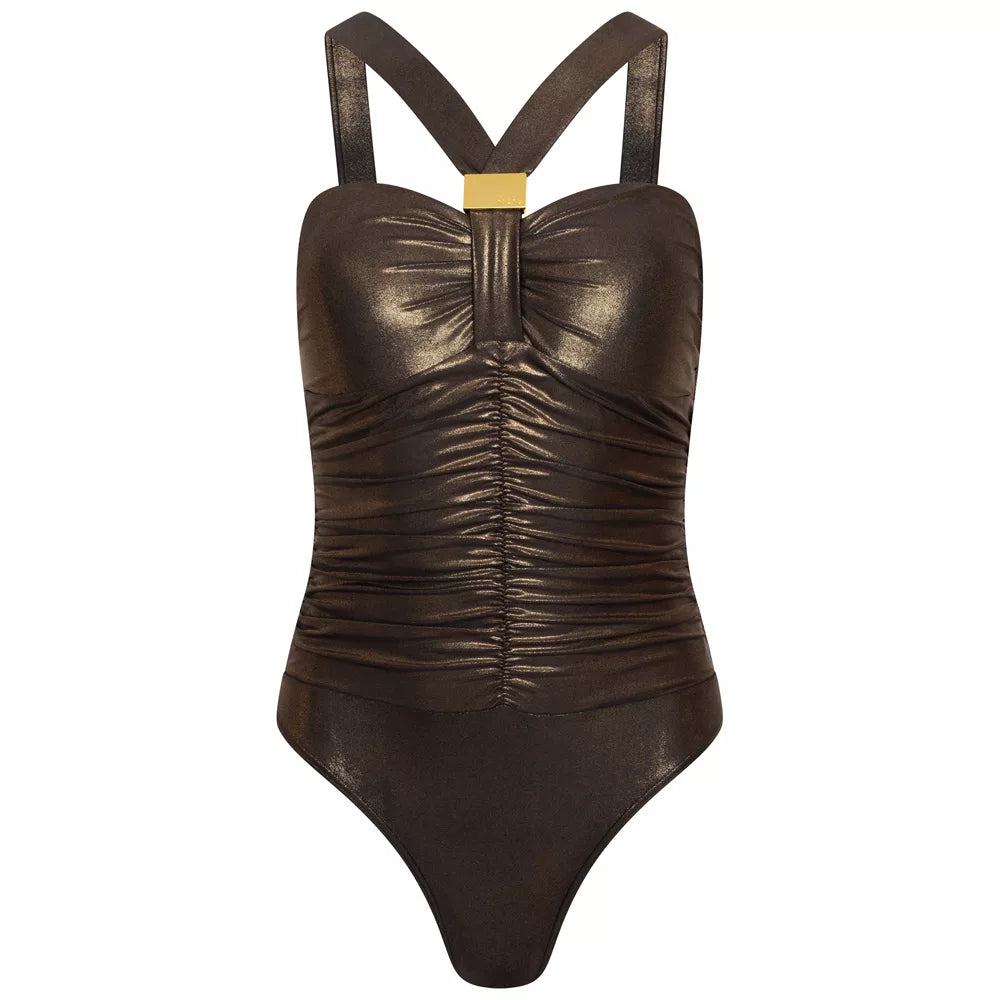 Selene Swimsuit in Gold Dust