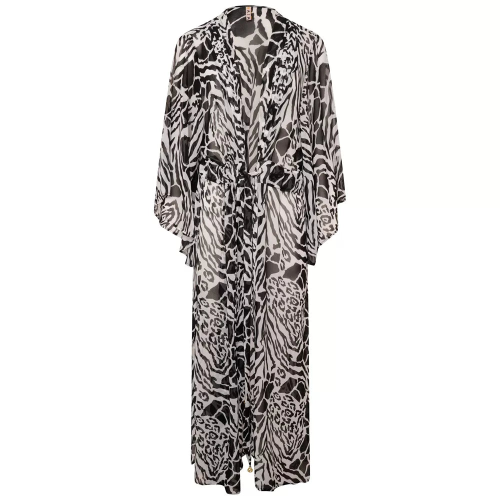 Tanzania Kaftan Monochrome Animal Size