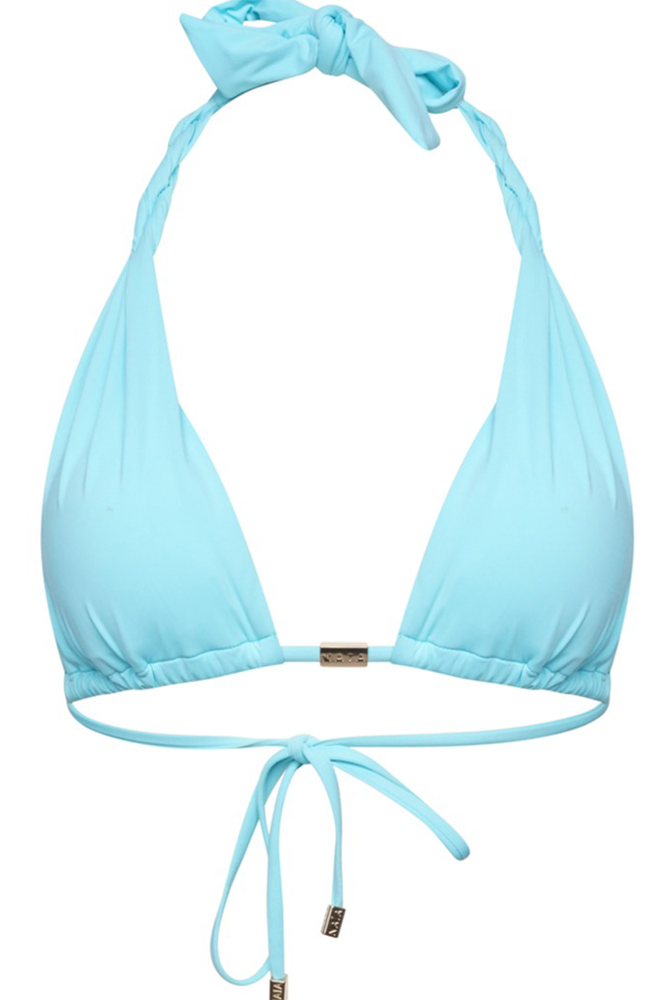 Rhea Triangle Bikini Top Azure Blue