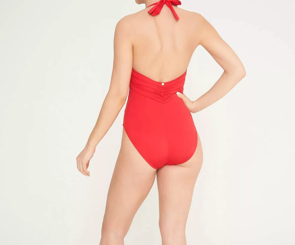 Sophia Halter Red Swimsuit
