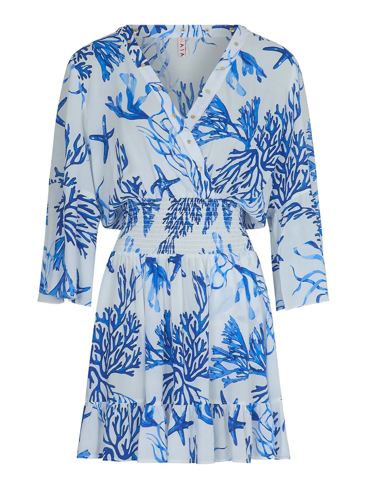 Celia Dress in La Mer - SS26 The Golden Hour Collection NAIA Beach luxury swimwear and resort wear