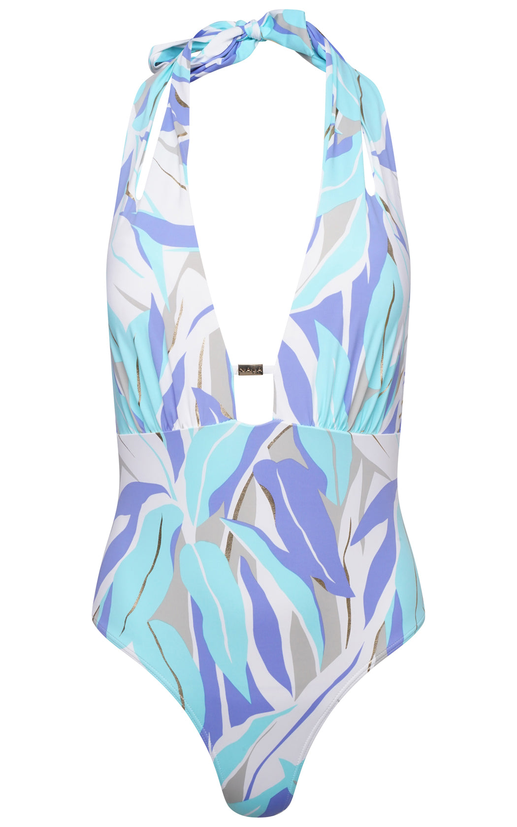 Letitia Plunge Swimsuit in Palm Springs Print