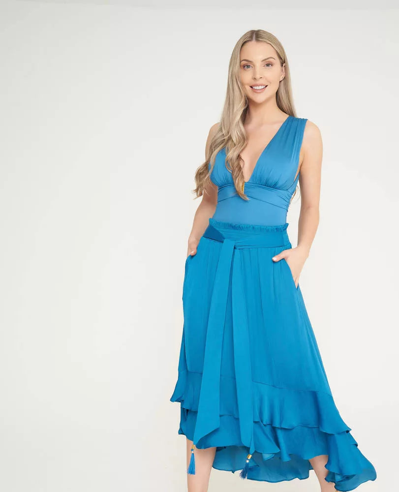 Kiki Multiway Skirt Dress in Teal