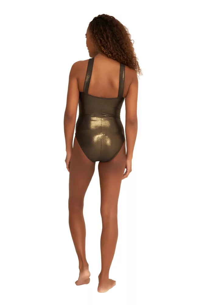 Selene Swimsuit in Gold Dust