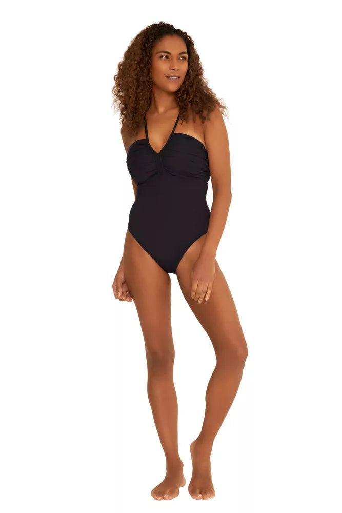 Monaco Plait Detail Swimsuit Black