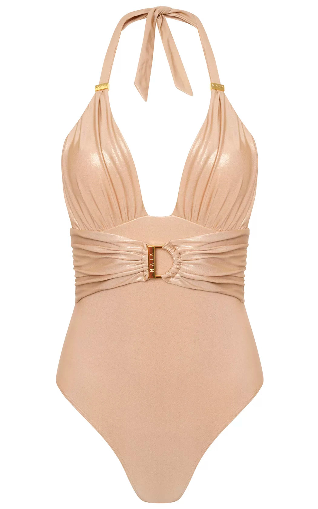 Goldie Shimmer Buckle Detail Swimsuit
