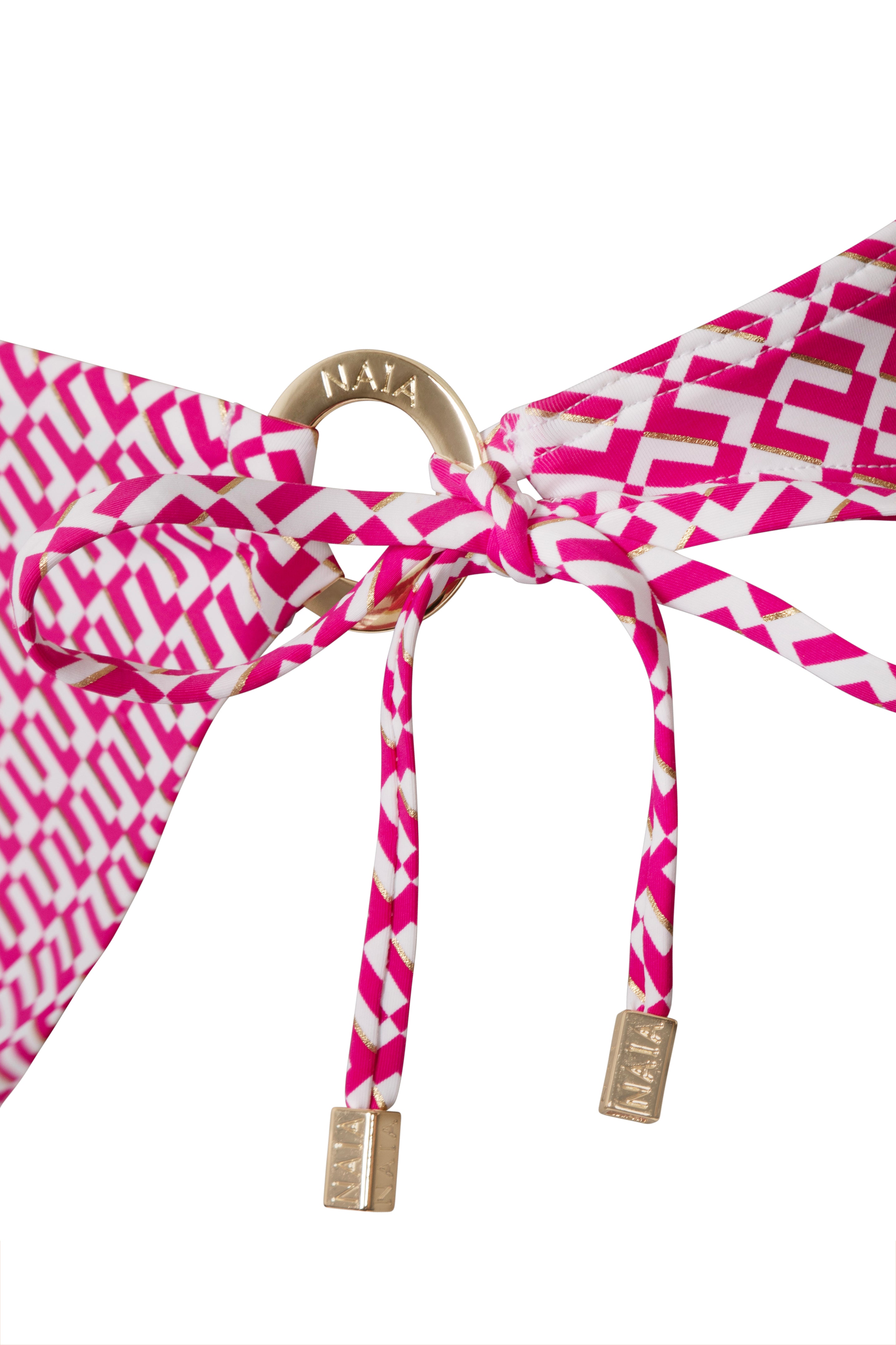 Ursula Bikini Brief in Pink Geo Print
