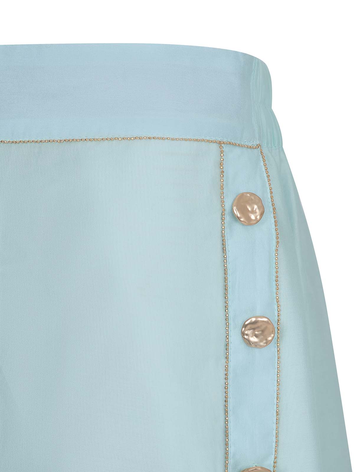 Martinique short and shirt in aqua by NAIA Beach Luxury Swimwear and resort wear SS26 The Golden Hour collection