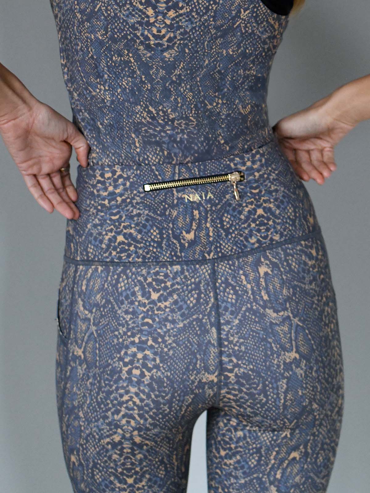 Kat Snake Print Vest and matching legging from NAIA Active active wear collection