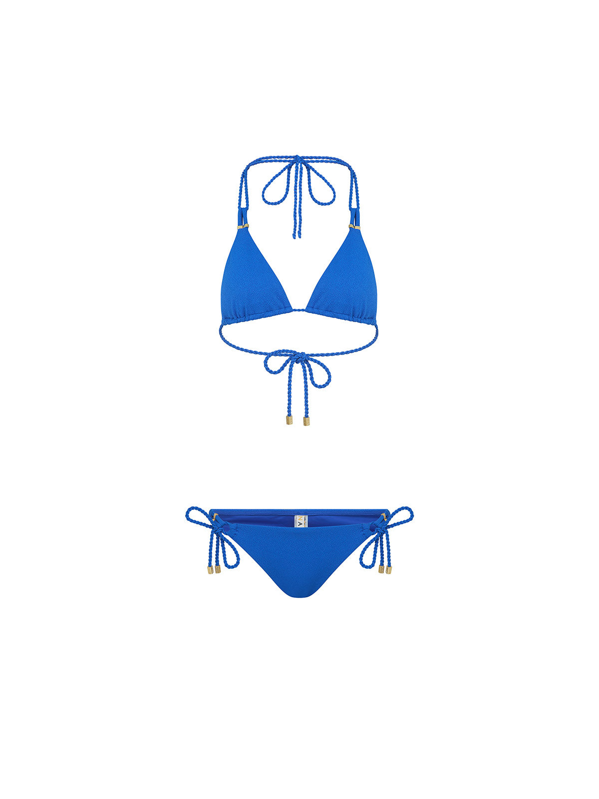 Palma bikini in morrocan blue by NAIA Beach Luxury Swimwear SS26 The Golden Hour collection