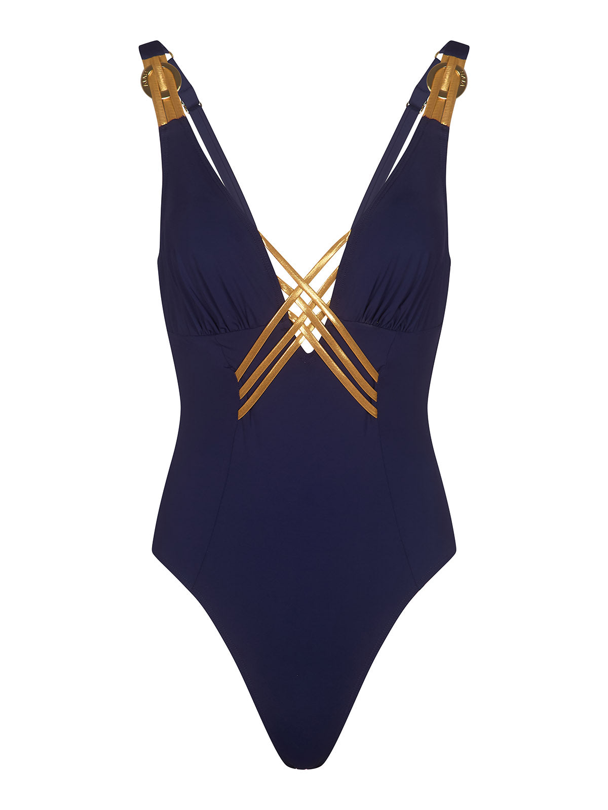 Raquel Swimsuit Navy & Gold