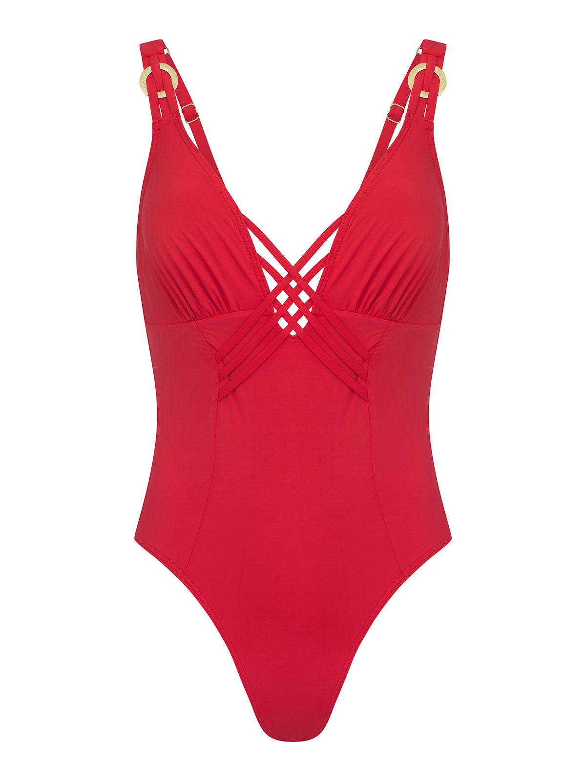 Raquel swimsuiti in fiery red - SS26 The Golden Hour Collection NAIA Beach