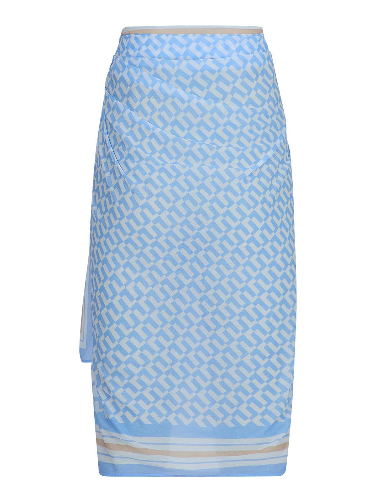 Blue geo print sarong - SS26 The Golden Hour Collection NAIA Beach