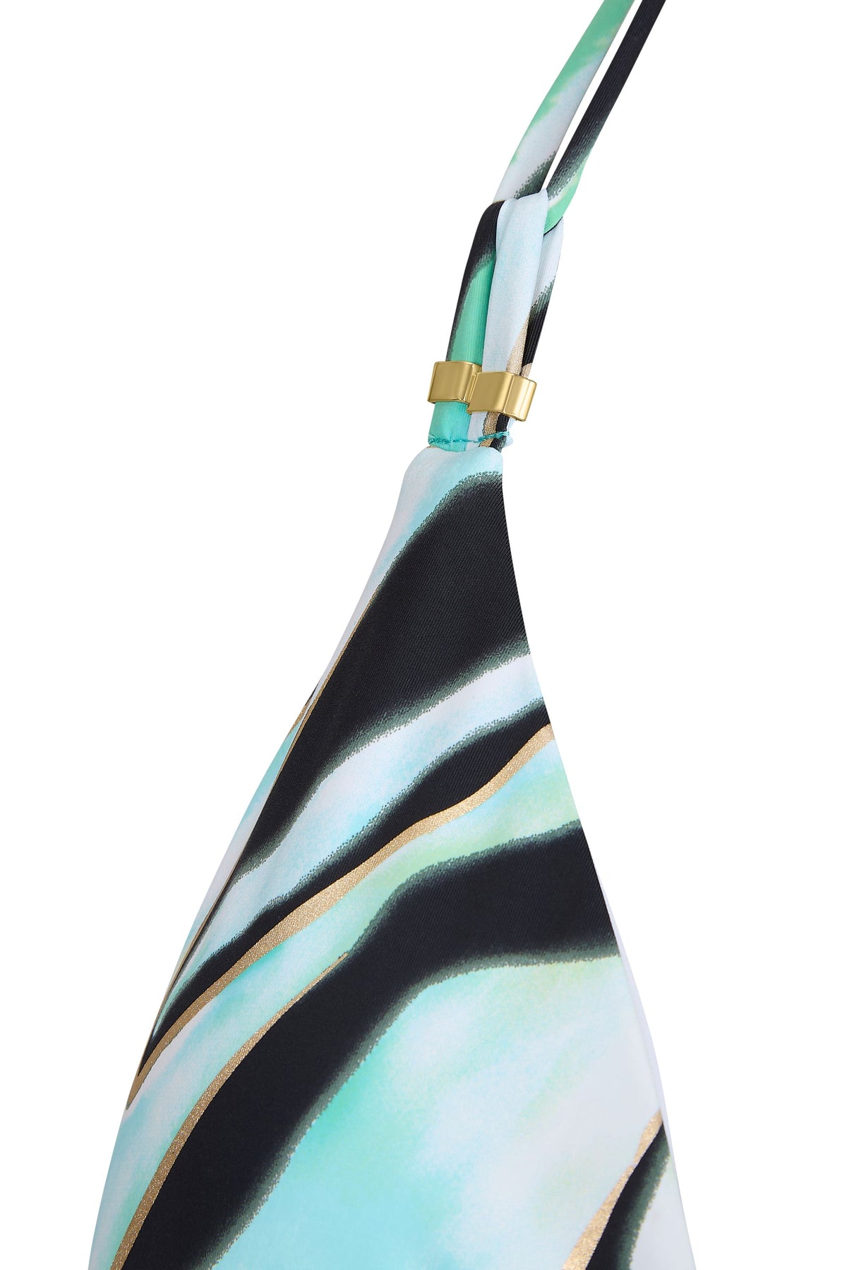 Palma Bikini Top Zebra Print with Foil