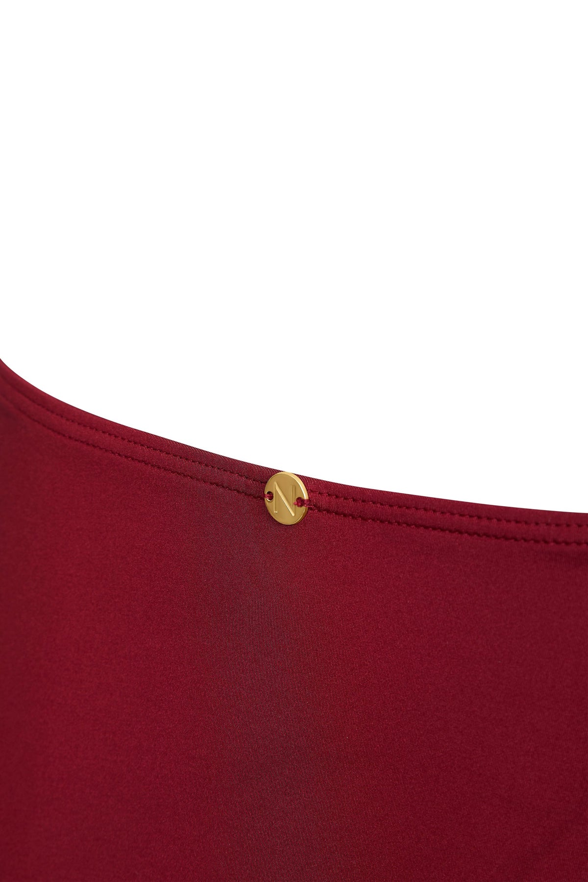 Capri Twist Front Bikini Brief Claret Red