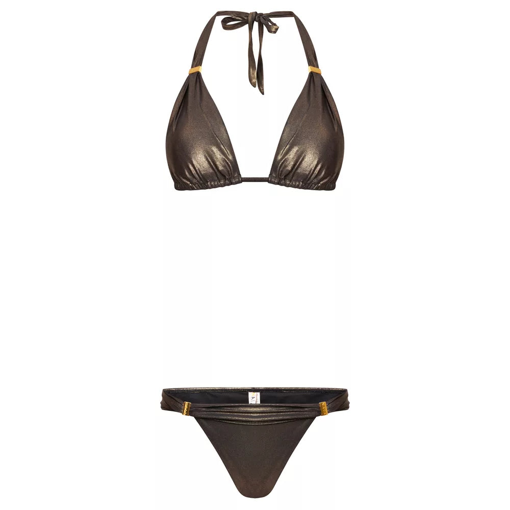 Maia Bikini Top in Gold Dust