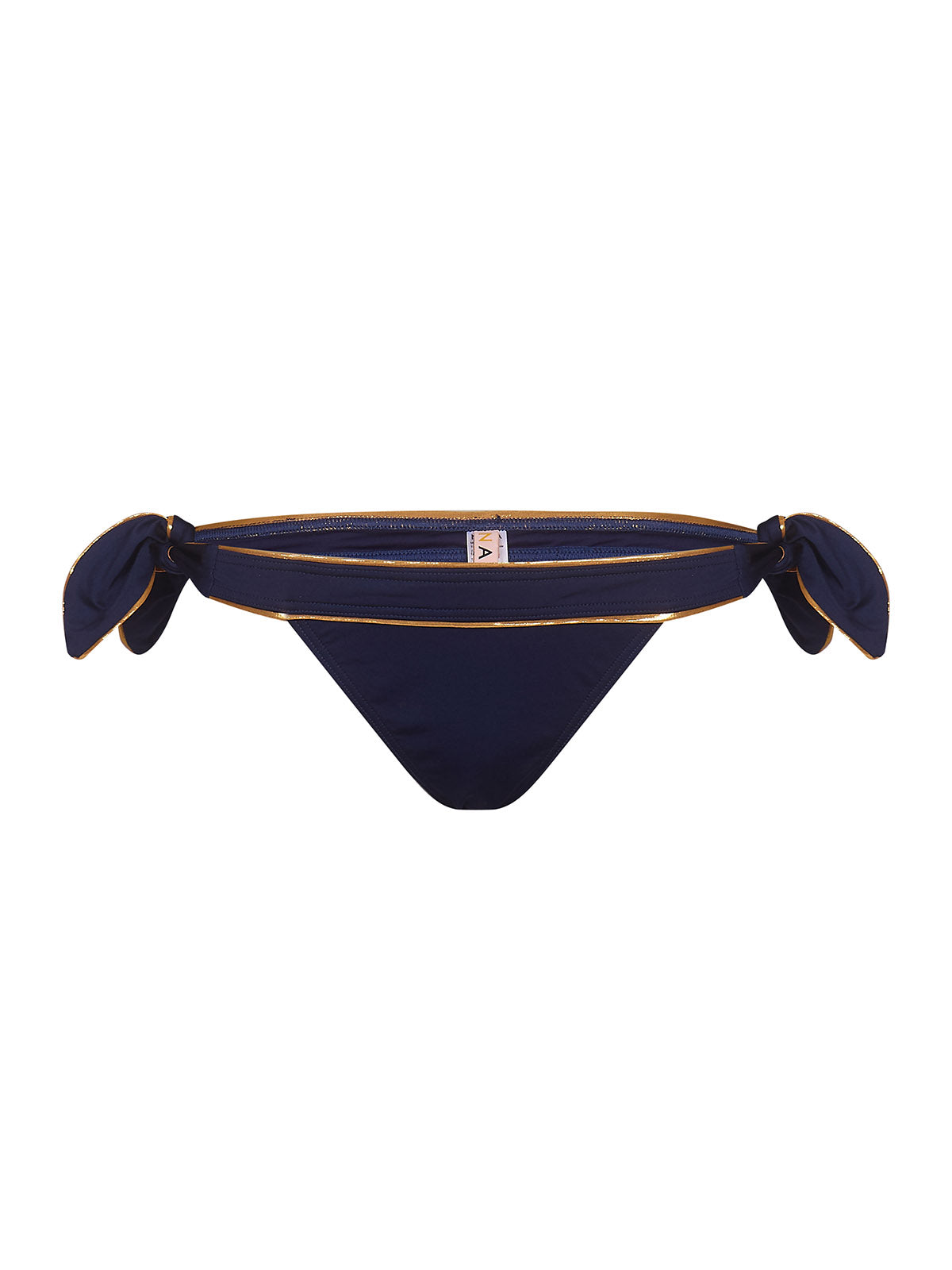 Amalfi Bikini Brief Navy and Gold