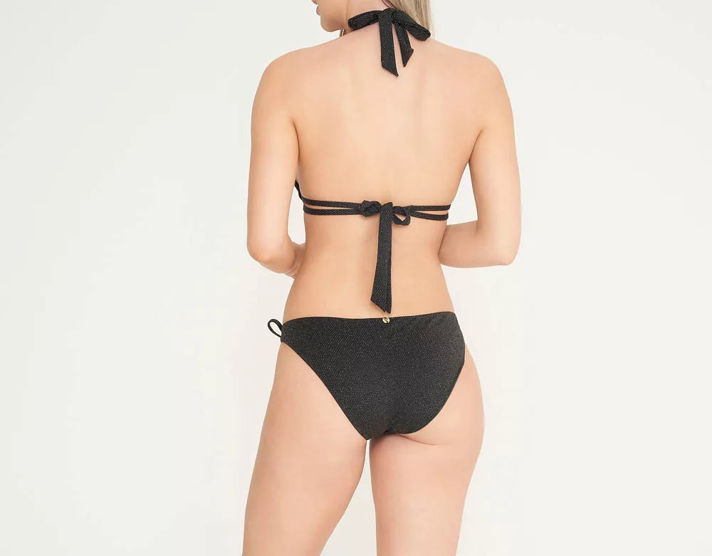 Ursula Weave Trim Bikini Brief Black