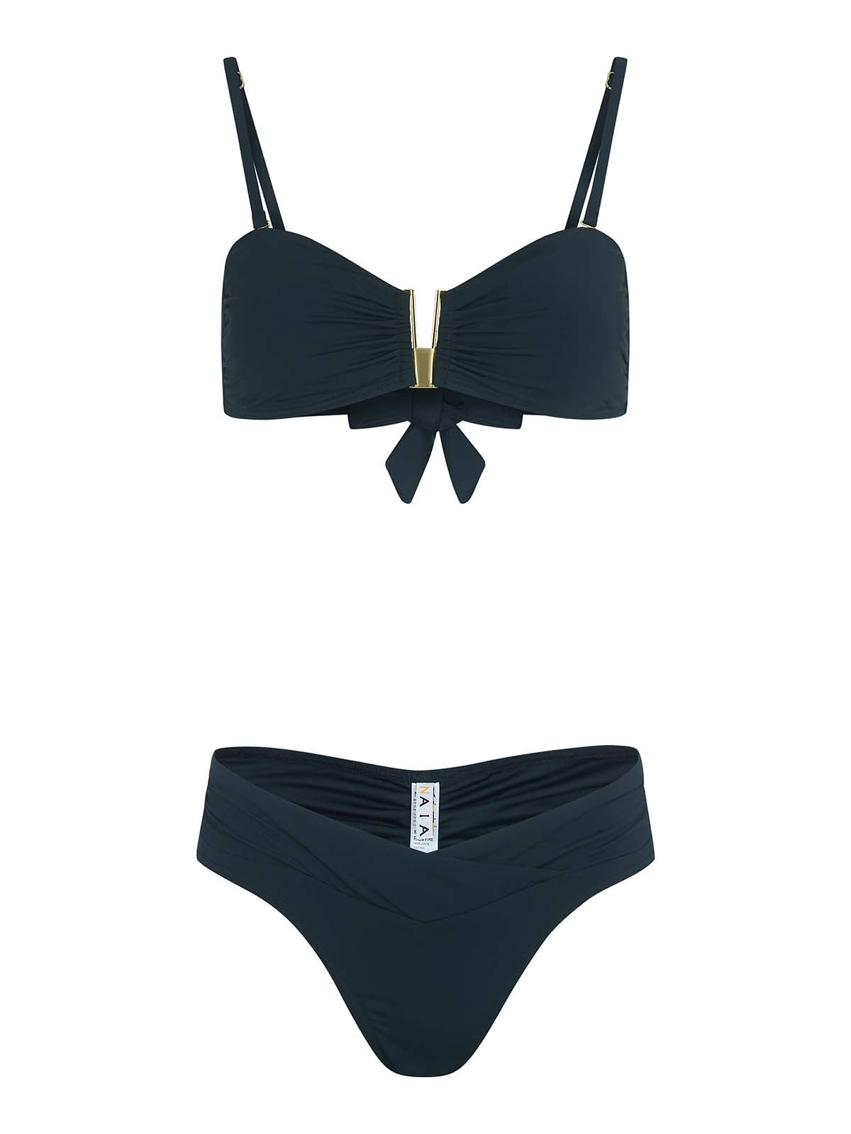 Coco Bikini Set Black | Sleek Designer Swimwear – Naia Beach