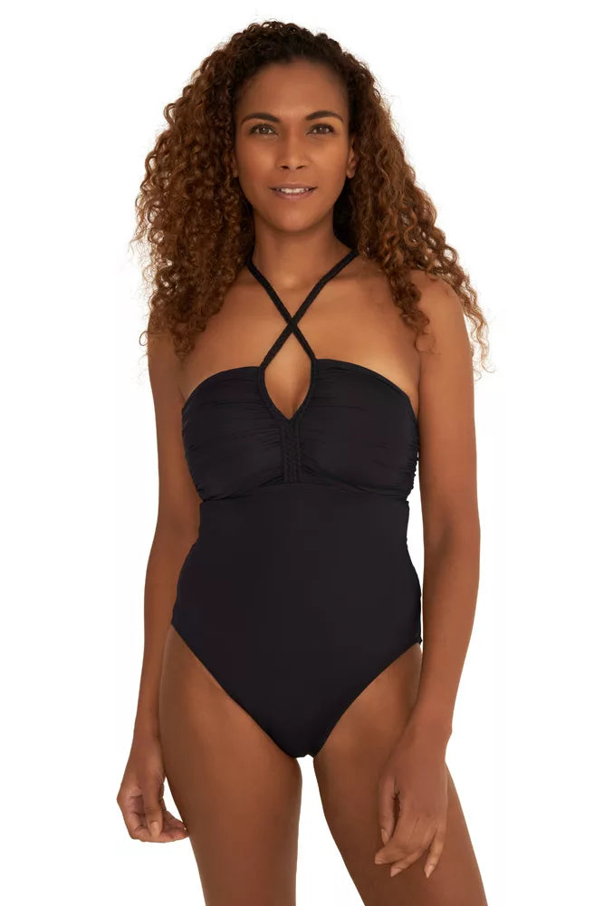 Monaco Plait Detail Swimsuit Black NAIA Beach