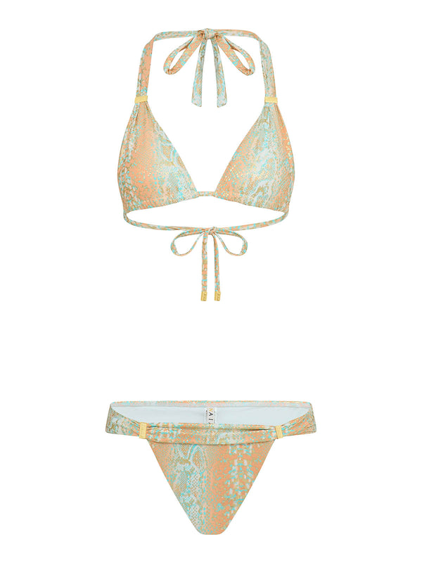 Maia Bikini, golden hour snake from the Golden Hour Collection SS26 NAIA Beach