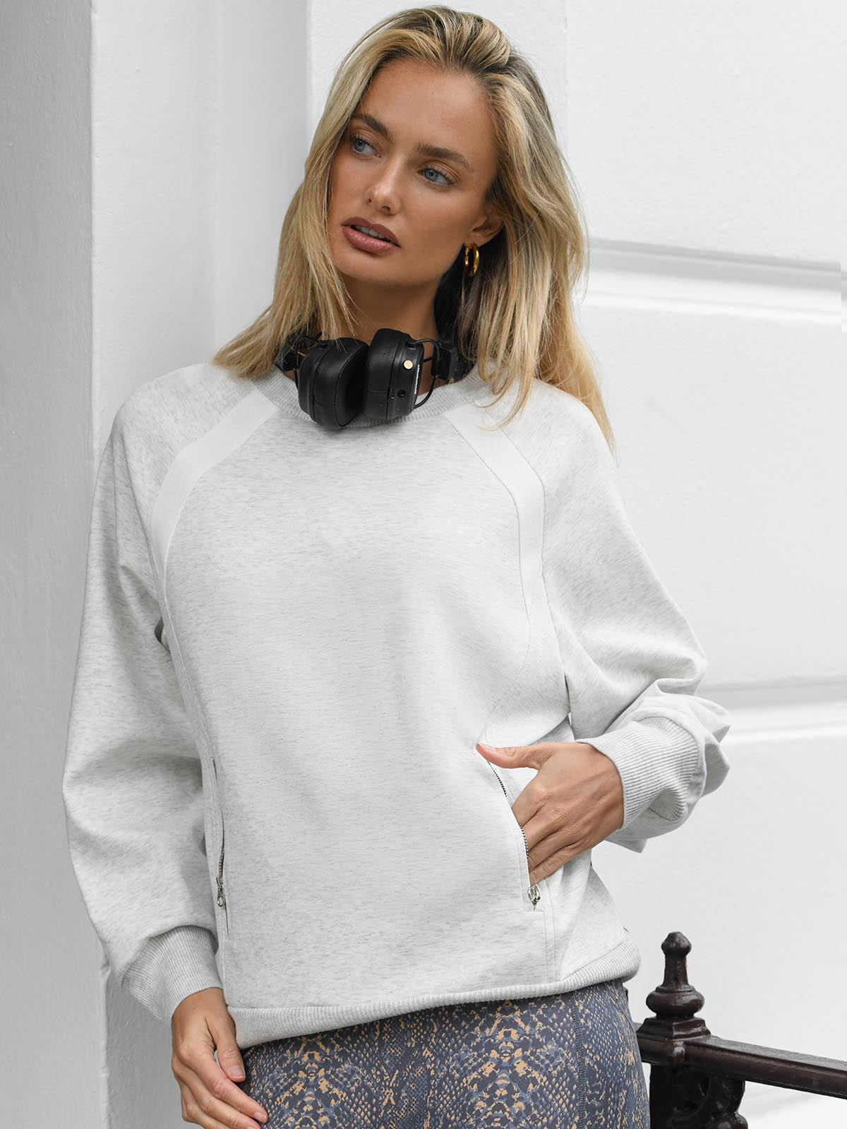 Jess Crew Neck Sweater Grey
