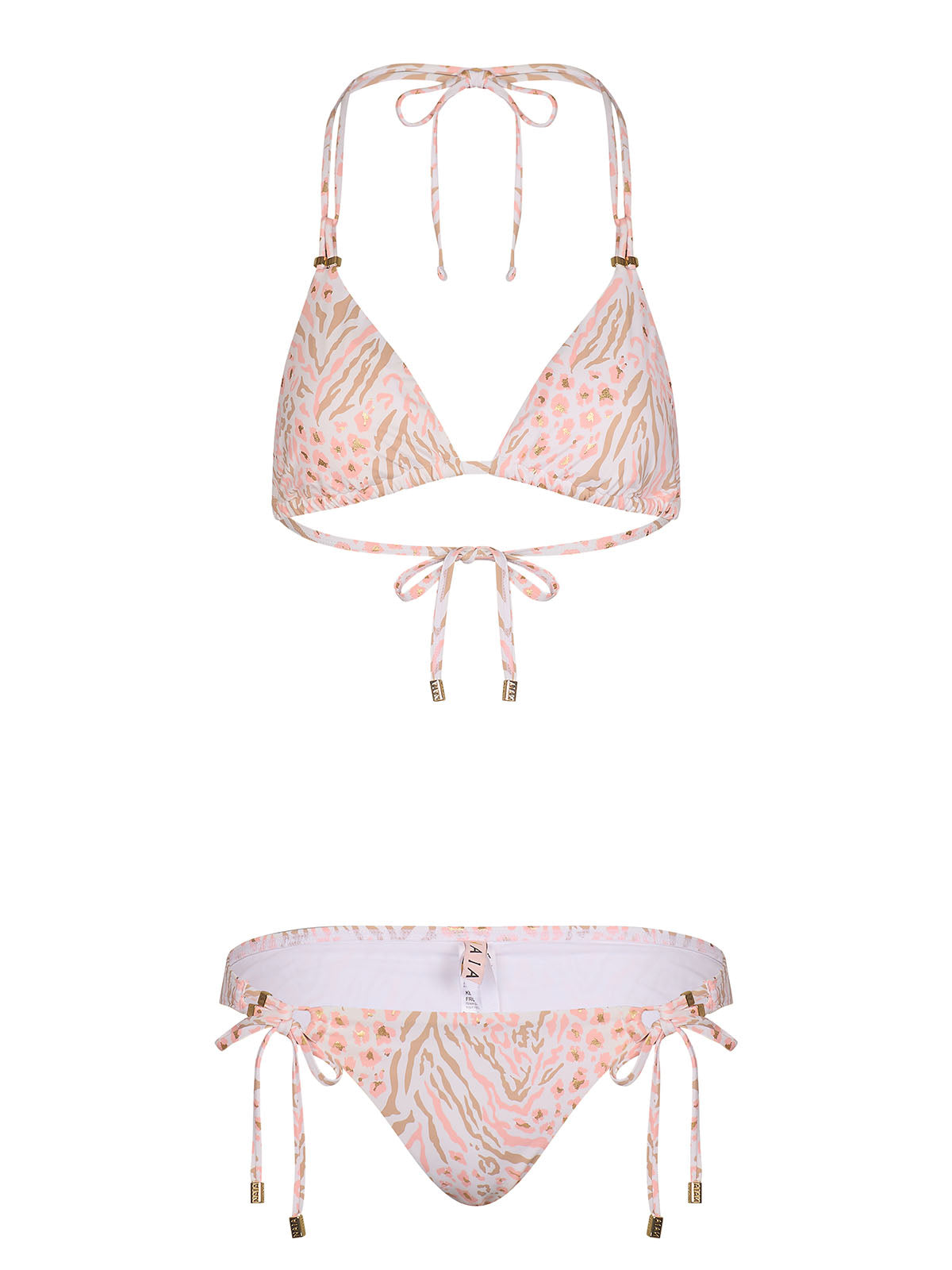 Palma Looped Bikini Set Snow Leopard