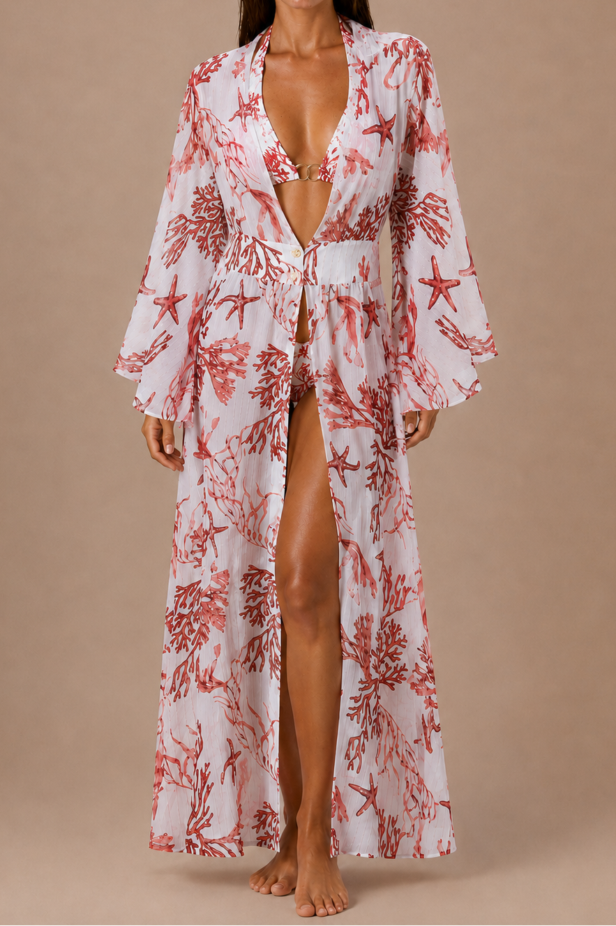 Barcelona Kaftan La Mer Red