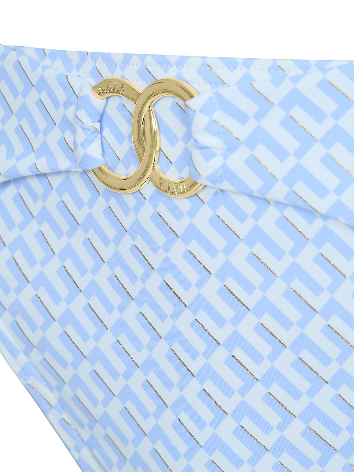 Elba bikini in blue geo   - SS26 The Golden Hour Collection NAIA Beach